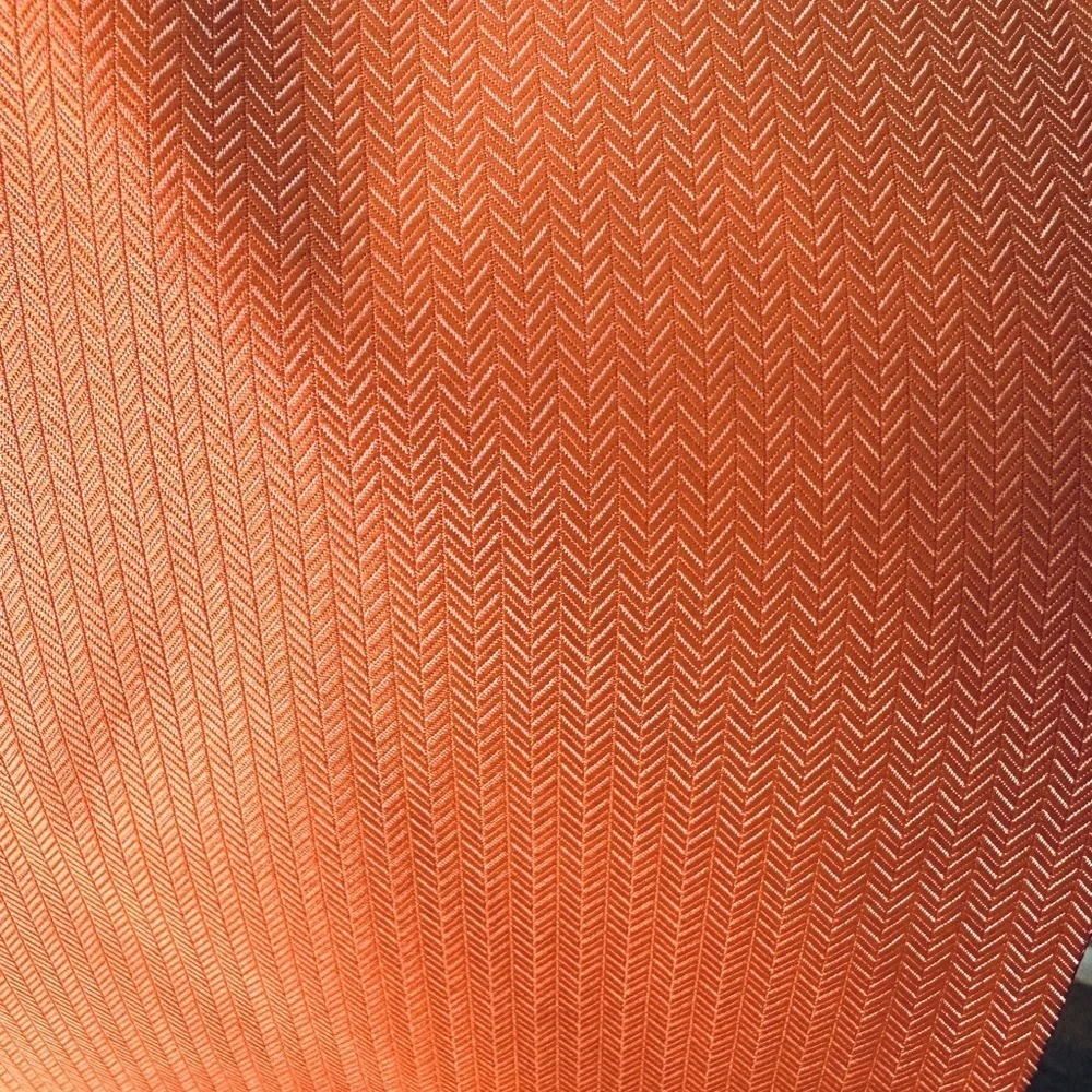 Tangerine Neon Orange Bowtie Bow Tie Wedding Prom Tuxedo Herringbone pre tied